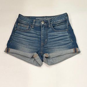 American Eagle hi-rise shorts, size 2